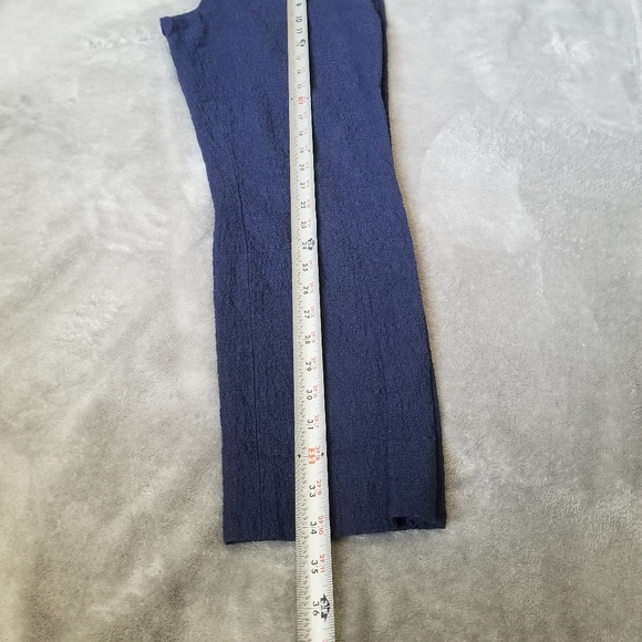 Diane Von Furstenberg Gennifer Crop Ankle Pants Sz 6 Textured Navy w/Pockets - Picture 10 of 11
